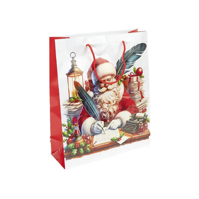 Подарунковий пакет "Новий Рік з Сантою" JA25-156-1 32х44х11 см Вінниця - фото 1