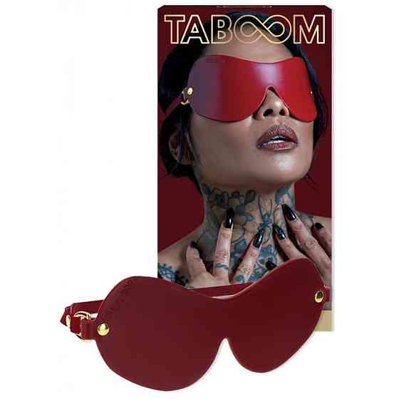 Маска із закритими очима Taboom, червона Sex Aura Київ