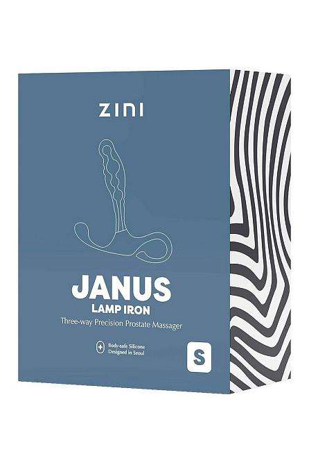 Масажер простати рельєфний, S, Zini Janus Lamp Iron бордовий, 10.4 х 2.2 см Sex Aura Київ - фото 3