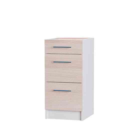 Кухонний модуль на 3 ящики Еверест Еко 400 ясень шимо світлий/білий (без стільниці) 40х46х82 см (DTM-2784) Львів