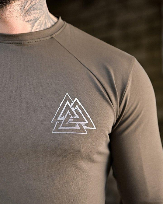 Мілітарі Лонгслів Руни хакі ПП7876 Одеса - фото 6