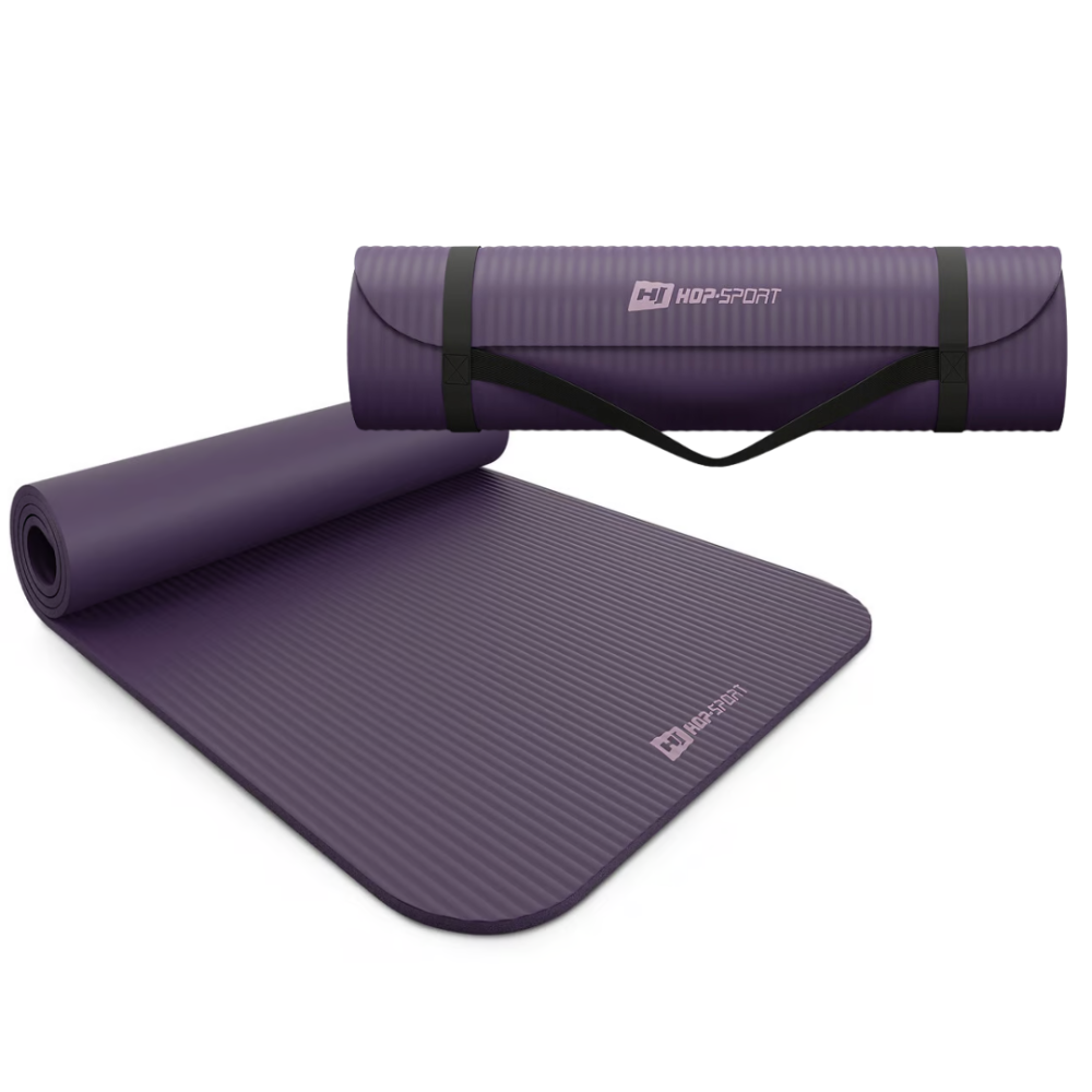 Коврик для йоги Hop-Sport HS-NB010GM NBR 1см баклажанный Киев - изображение 6
