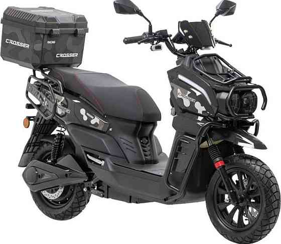 Электроскутер Crosser CR-21 2500W (графеновые акб 72V/35Ah) - Черный. Харьков