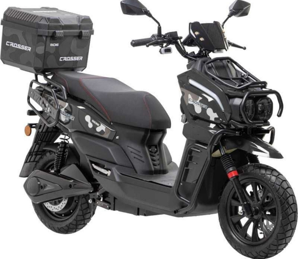 Электроскутер Crosser CR-21 2500W (графеновые акб 72V/35Ah) - Черный. Харьков - изображение 2