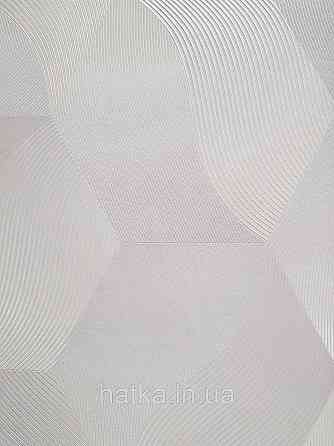 Шпалери метрові вініл на флізелін Erismann Nature soul геометрія 3д фігури смуги бежеві пісочний сріблясті Київ