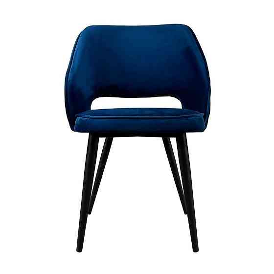 Стілець крісло м'який MarvelDesign Beatrice 65 округлі ніжки Синій Київ