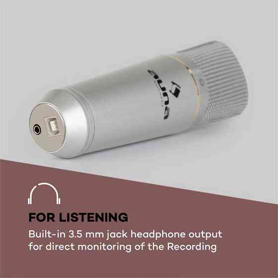 MIC-920 Комплект USB-мікрофонів V1 конденсаторний мікрофон/штатив/захист від попмузики Кардіоїдна Рівне