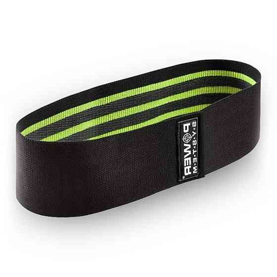 Тканевая резинка для фитнеса и спорта Power System PS-4092 Booty Band LVL 2 Black/Green (d_80 см. 12-16кг.) Луцк