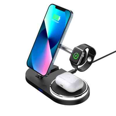 Зарядний пристрій Armorstandart Wireless Charging H102 3 in 1 Magnetic Black (ARM78103) Вінниця