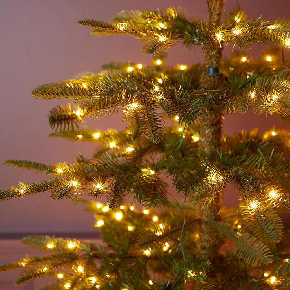 Гірлянда Роса на зеленому проводі 50 метрів з Режимами, тепло-біла Київ - фото 7