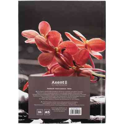 Книга записная Axent R&B Flower А5, 96 листов, клетка, твердая обложка (8457-7-A) Винница
