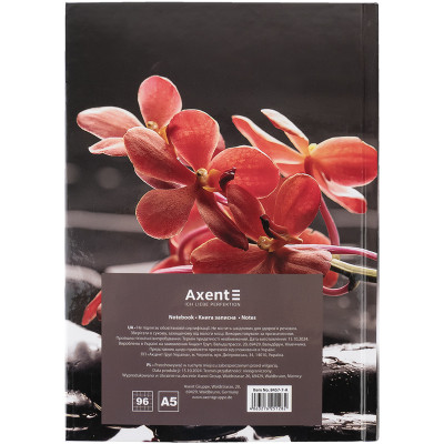 Книга записная Axent R&B Flower А5, 96 листов, клетка, твердая обложка (8457-7-A) Винница - изображение 5