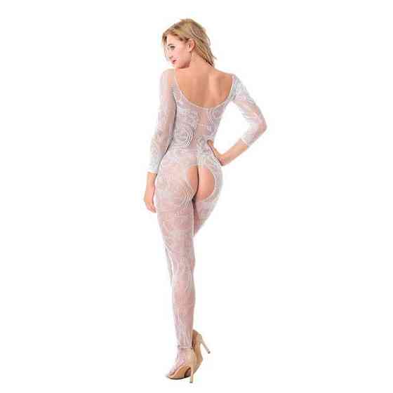 Еротичний прозорий БодіСтокінг - Чорний - S/M/L - Еротична білизна Вінниця