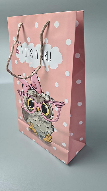 Паперовий пакет подарунковий Середній 17/26/8 (артSV-121) (12 шт.) Харків - фото 1