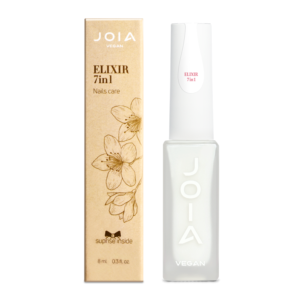 Средство комплексного действия для питания ногтей Elixir 7in1 JOIA vegan 8 мл Киев - изображение 4