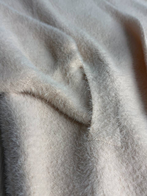 Кардиган жіночий Fancy Matinee 30740 ангора довгий з кишенями, молочний, one size Київ - фото 10