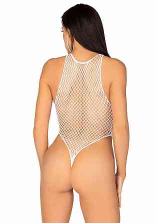 Боді-сітка Leg Avenue Net snap crotch tank bodysuit White, One Size Sex Aura Київ
