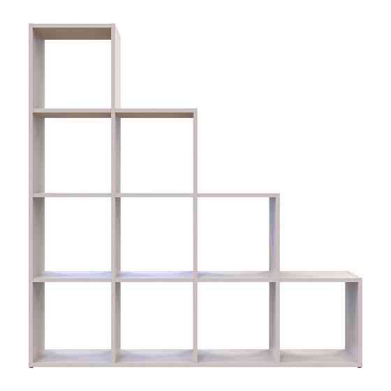 Стеллаж Doros Степь 4х4 Кашемир открытый 136.2х28.8х140.7 DRS-011771 (41516168) Днепр