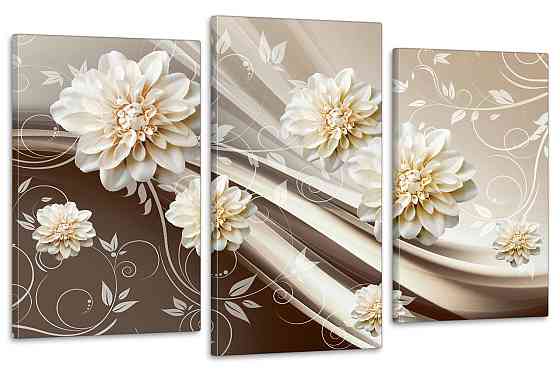 Модульная картина в гостиную / спальню  Квіти Art-671_3 70x130 см Киев