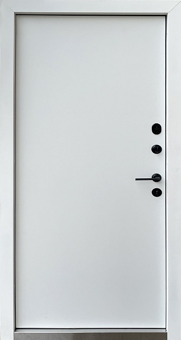 Дверь в квартиру. Серия МДФ/МДФ «Strimex Nissha» Модель: Duality Дуб+Софт/Белый мат. Короб RAL 9005/RAL 9003 960 Киев - изображение 2
