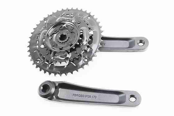 Шатуни "квадрат" 170мм, 44.32.22T MTB, алюмінієві, чорні NSA-3007 Киев