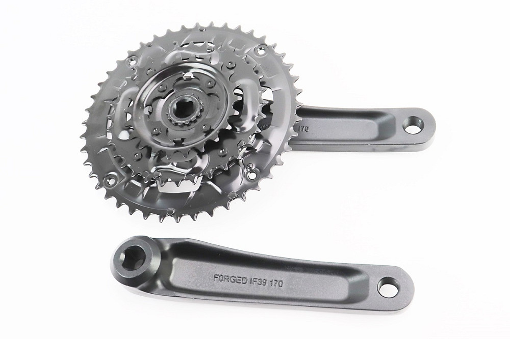 Шатуни "квадрат" 170мм, 44.32.22T MTB, алюмінієві, чорні NSA-3007 Киев - изображение 2