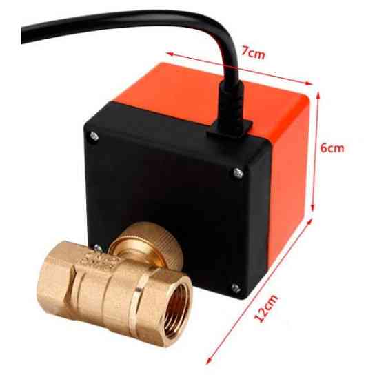 Кульовий кран з електроприводом AC 220V-DN15 Луцк