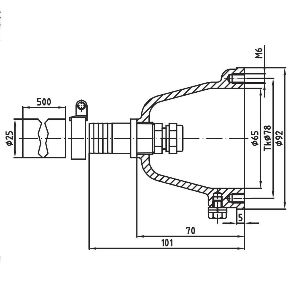 Закладной короб Fitstar 8710050для пневмокнопки пьезокнопки Киев - изображение 2