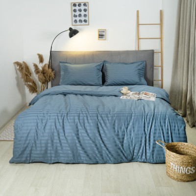 Постільна білизна Tiare 91 Сатин Страйп Кольоровий полуторний (91_Stripe_pl) Вінниця - фото 1