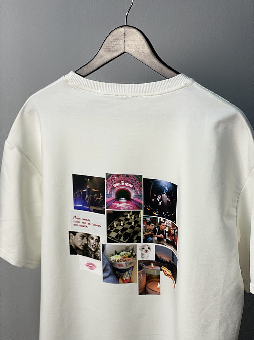 Футболка оверсайз із колажем віш-листа Чернівці - фото 2