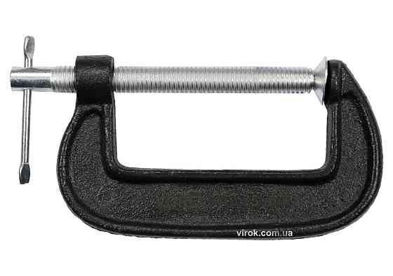 Струбцина з гвинтовим затиском "G" подібна VOREL; l= 75 мм [50] Одеса