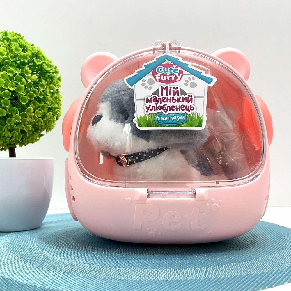 Собачка інтерактивна ходить гавкає ворушить хвостиком головою Біла із сірим (688-122A) Чернігів - фото 8