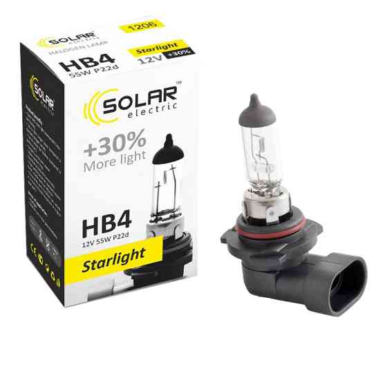 Галогенова лампа Solar HB4 12V 55W P22d Starlight +30% Львів