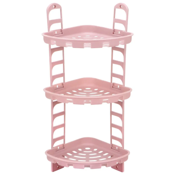 Полка для ванной угловая пластиковая №1 (цвета в ассортименте) Харьков