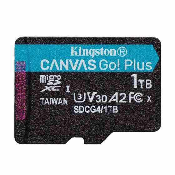 Карта пам'яті microSDXC (UHS-1 U3) Kingston Canvas Go! Plus 1Tb class 10 A2 V30 (R200MB/s, W-160MB/s) Київ