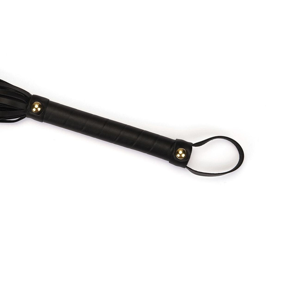 Флоггер Liebe Seele Black Organosilicon Flogger, 44 см, экокожа Sex Aura Киев - изображение 3
