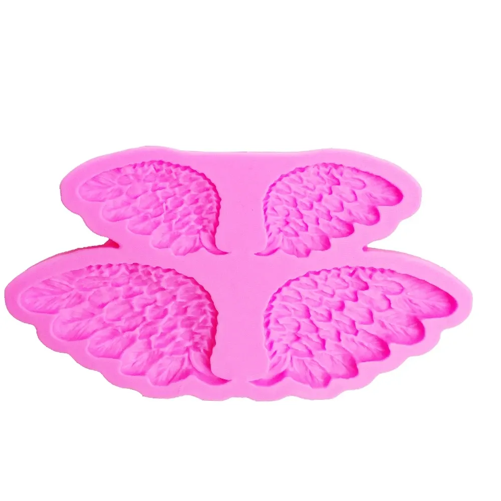 Молд силиконовый Крылья Ангела 103 на 76 мм розовый Киев - изображение 8