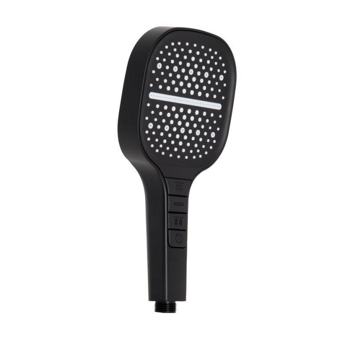 Лейка для ручного душа Qtap Rucni 130x130 мм универсальная QTRUC125BLM45957 Black Matt Харьков - изображение 1