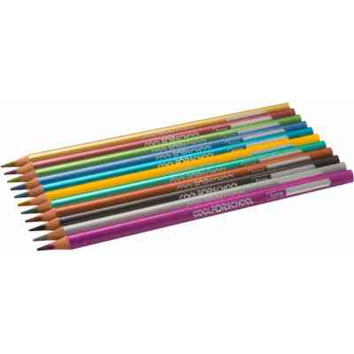 Олівці кольорові Cool For School Metallic 12 кольорів (CF15168) Вінниця
