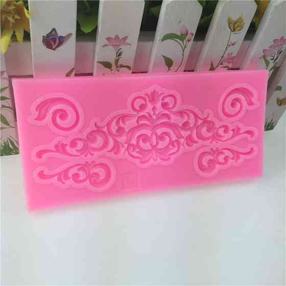 Молд силиконовый Абстракция 132 на 64 мм розовый Киев