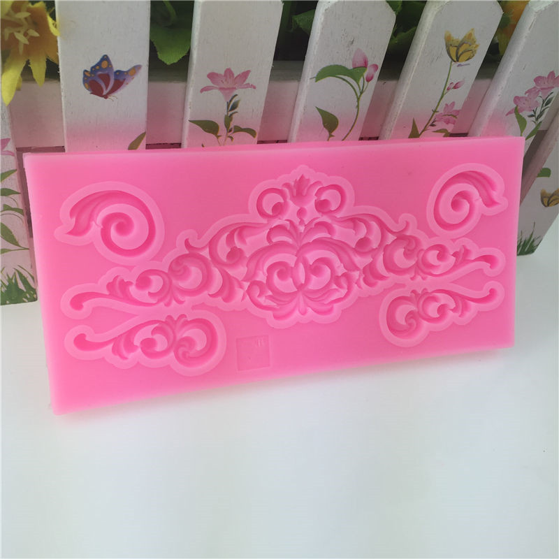 Молд силиконовый Абстракция 132 на 64 мм розовый Киев - изображение 5