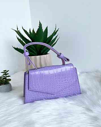 Сумочка клатч женская молодежная яркая через плече сумка Крохатушка одяг Сиреневый Киев