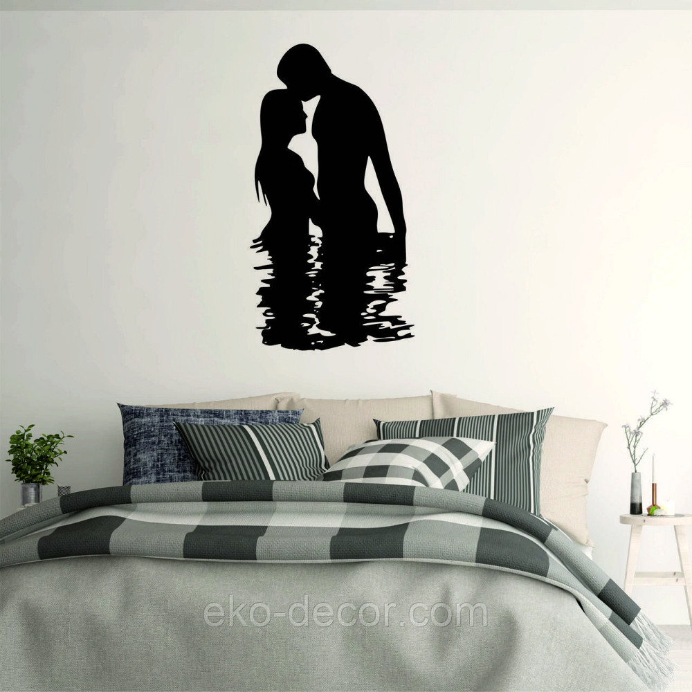 Декоративное настенное Панно «Он и Она», Декор на стену 110*59 см, Черный Киев - изображение 1