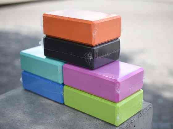 Йога-блок + ОПТ/цегла для йоги, розтяжки, стричинга, Київ