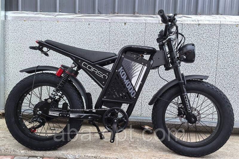 Электрофетбайк CORSO Komodo Pro S 1000W-48V-21Ah Lithium шины 20