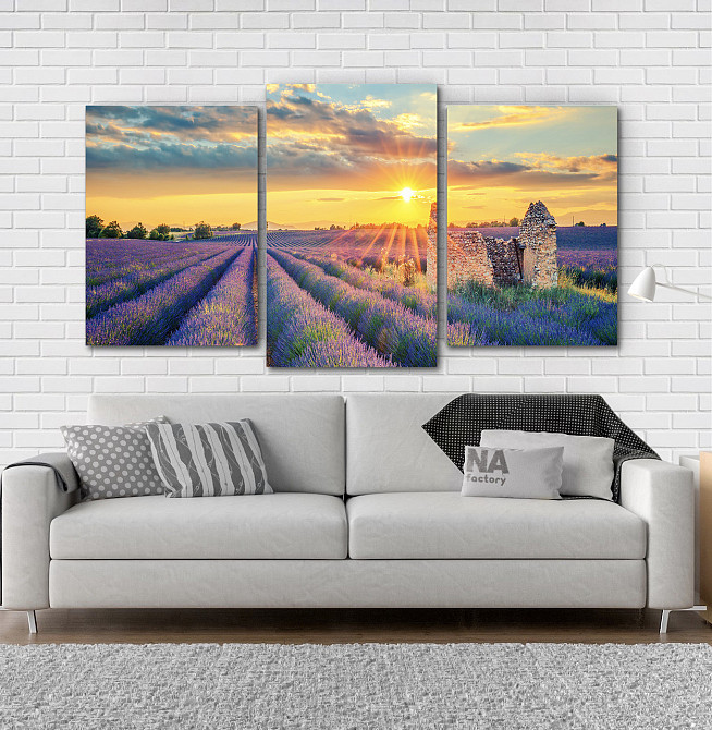 Модульна картина Полі лаванди Art-198_3 Київ - фото 2