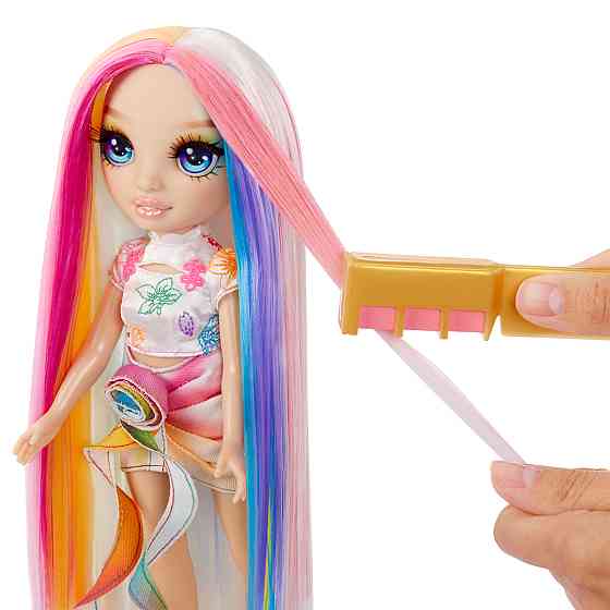 Ігровий набір з лялькою Rainbow High серії Крейда для волосся та стиль – Амая Дніпро