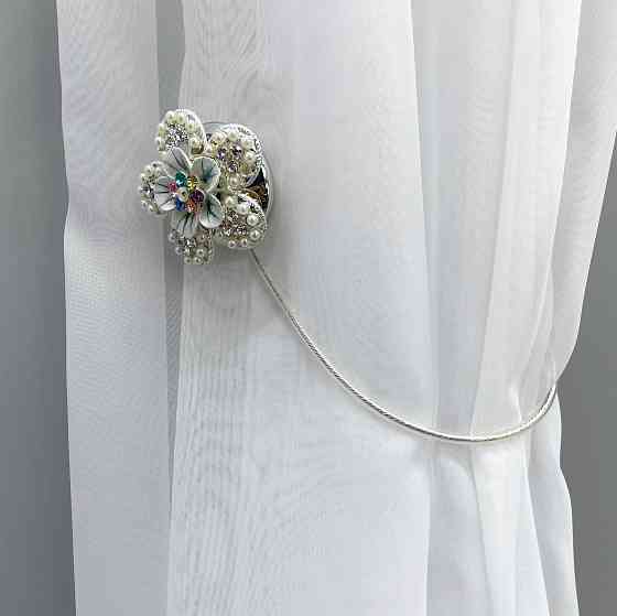 Магніти для штор та гардин "Flowers" набір 2 шт Різнокольоровий (81-237) Київ