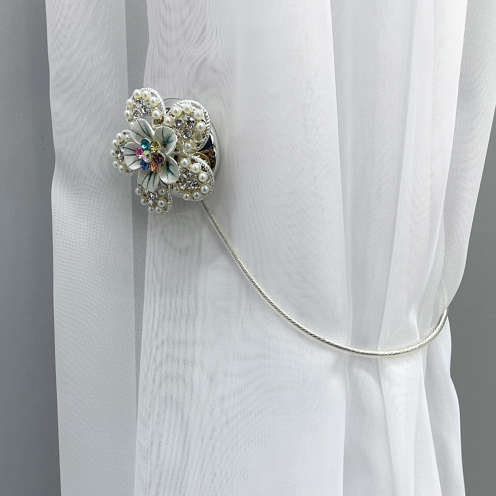 Магніти для штор та гардин "Flowers" набір 2 шт Різнокольоровий (81-237) Київ - фото 3