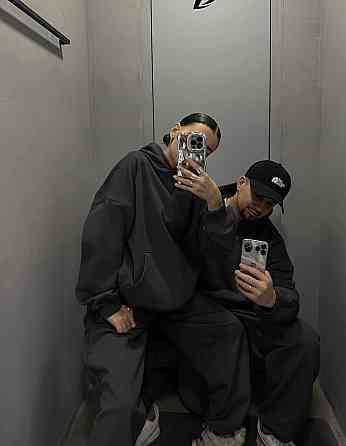 Женский стильный спортивный костюм трехнитка на флисе Черный, 46/48 Одесса